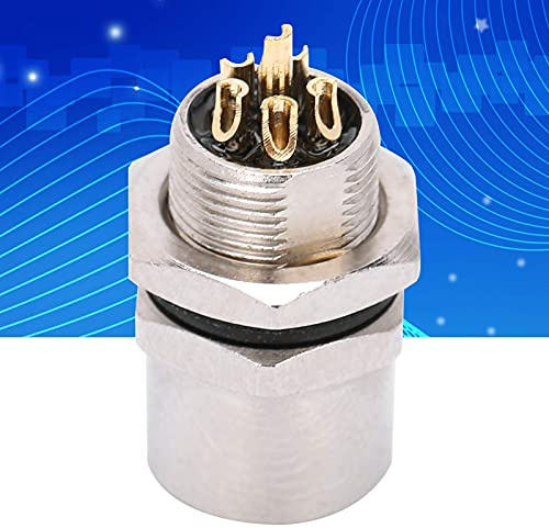 Risegun 6 Pin Connettore M8-B-S6 Passa Socket 6-Pin Connettore IP67 Frontale Montato Resina ing
