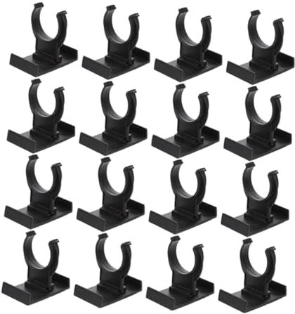 SEWOART 20pcs Black Pp Adjustable Cabinet Foot Buckles Thickened Kitchen Plinth Clips Plastic Furniture Leg Clips for Cabinet Skirting Board Trim