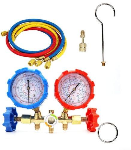 Outils de climatisation - Ensemble de jauge de collecteur de diagnostic AC - Pour voiture/maison