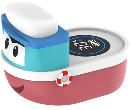 BIGKEYEOY Wiederaufladbares Badethermometer Baby, Sicherheit Badewannenthermometer，Schwimmende Spielzeug für Kleinkind Badewanne Pool mit Temperaturwarnung