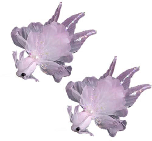 Vobumix Pinzas para Cabello De Carpa, 2 Uds., Elegantes Pinzas para Cabello Hanfu, Pinzas Laterales Retro, Pasadores De Princesa, Accesorios Nupciales para Cabello para Mujeres Y Niñas