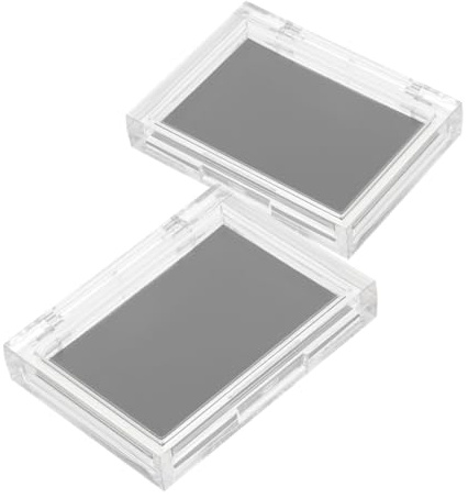 PACKOVE Leere Magnetische Make up Palette 2 Stück Mit Leicht Zu Reinigendem Gehäuse Und Flexiblem Layout Für Lidschatten Rouge Und Konturpuder Für Reise Und Alltagsnutzung