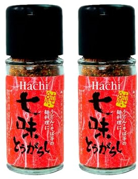 Shichimi Togarashi japonés 2x15 g Condimento 7 especias picante cítrico para ramen udon arroz y bowls Frasco de cristal dosificador
