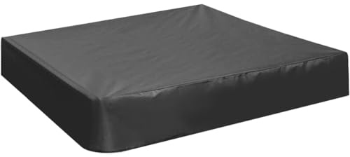 ADERTOS Sandpit Covers, 210D Oxford Cloth Sandpit Pool Cover Dustproof Protection Sandbox Cover Waterproof Toy Sand Pit Covers with Drawstring for Toys and Furniture(120cm)