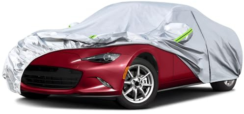 Housse de protection pour véhicule imperméable adaptée pour Mazda Miata/MX-5 1998-2025, couverture complète pour garage, housse de protection pour voiture pour toutes les saisons, protection contre la