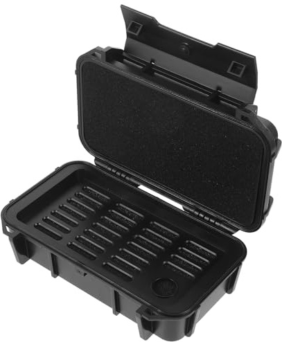 Toyvian Caja Estanca Doble Capa para Supervivencia al Aire Resistente Golpes y Hermética Estuche Portátil para Almacenamiento de Herramientas y Objetos Pequeños