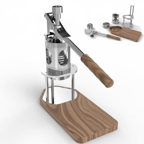 Macchina da caffè manuale portatile, mini macchina for caffè espresso manuale con pressa a leva con manometro, estrazione da 6-9 bar for casa, viaggio, campeggio, ufficio