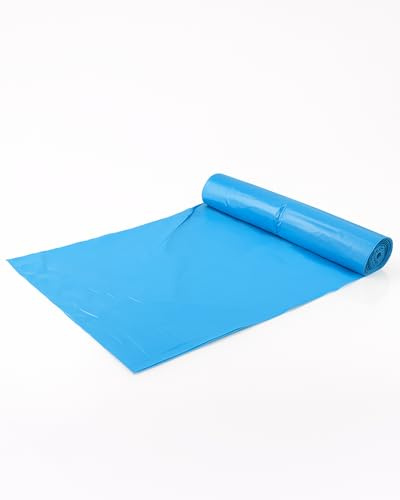 Blanc HYGIENIC Qualitäts-Müllbeutel – Müllsack 140 Liter, 10x 25 Stück auf Rolle, Mülleimerabfallbeutel 40 my, Typ 60, reißfest, für Küche und Büro, 250 Beutel, Blau