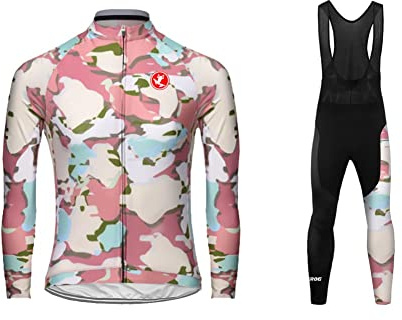 UGLY FROG Radtrikot Set/Thermo Fahrradhose Lang/Radhose + Thermo Fahrradtrikot Langarm/Radtrikot/Atmungsaktiv