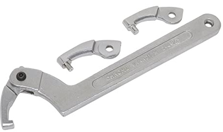 Sealey SMC2L 4pc Adjustable C Spanner - Hook & Pin Wrench Set 51-121mm