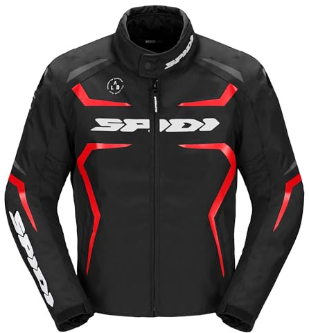 SPIDI Sportmaster H2out Chaqueta, Negro/Rojo, L Hombres