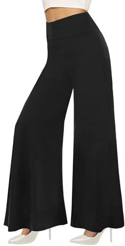 Wide Leg Palazzo Pants for Women Casual Dress Yoga Flowy Pants Trousers