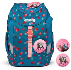 ergobag mini ergonomischer Kinderrucksack, Kindergartentasche, DIN A4, 10 Liter, Jungen und Mädchen VoltiBär - Petrol