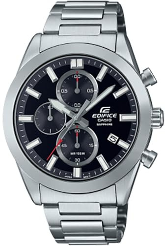 Casio Reloj Cronógrafo para Hombres de Cuarzo con Correa en Acero Inoxidable EFB-710D-1AVUEF