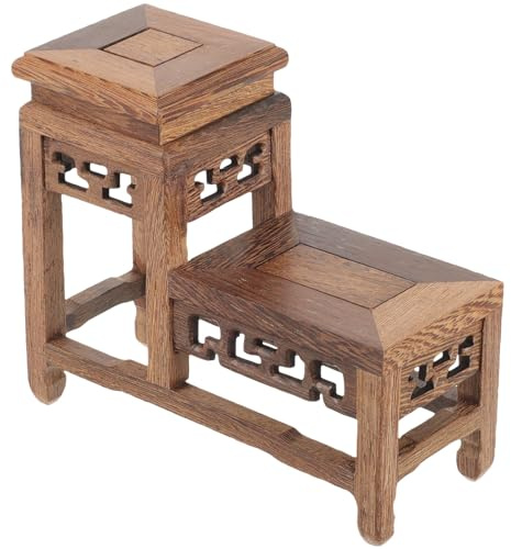 Artibetter Holzständer Chinesischer Blumenvasenständer Orientalische Möbel Kleiner Hocker Fischglas Aquarium Tischlampe Teekanne Sockel Blumentopfhalter Regale