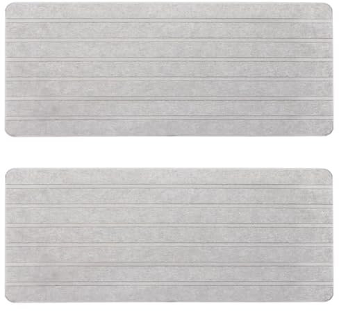 Wasserabsorbierenden Diatomit-Untersetzer 2 Stück 31 cm x 14 cm Kieselgur Saugfähige Untersetzer KieselgurDiatomit-Getränkeuntersetzern Seifenhalter für Bad, Kosmetikflaschen und Küche