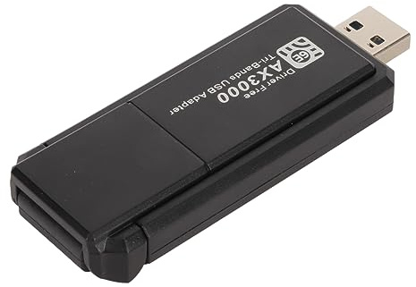 WiFi 6E Network Adapter 5400Mbps USB Triple Band 2.4G 5G 6G for10 11, Extremely Fast Data Transfer, Tri Band WiFi, WiFi6E Technology, USB3.0 Connection, Wide Compatibility
