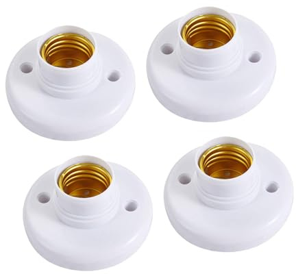 ＡＷＨＡＯ 4X E27 Douilles de Lampe lumière Porte-Ampoule Bases vis Porte-Ampoule Mur plafonds Montage pour Salon Garage Chambre