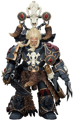 GWTCTOY JoyToy 40K Originallizenz 1:18 Actionfigur, Space Wolves Geigor Fell-Hand, 12.1 cm große Bausätze für Sammel-Actionfiguren