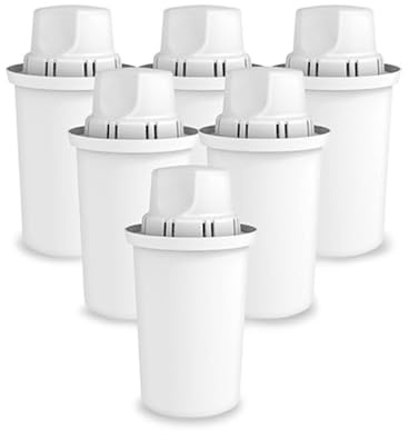 Standard Water Filter Cartridges, Compatible with Dafi, Brita® Standard Filters, Classic OB03, Everyday, UltraMax, Metro+, XL, Mavea® & More. NSF Certified, 6-Pack