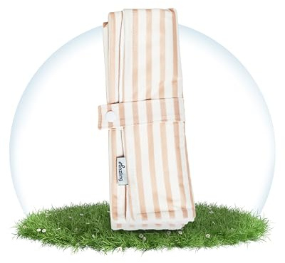 Hinzling Wickelunterlage für Unterwegs - Boho Lines - Abwaschbare, Schadstofffreie, Nachhaltige und Moderne Unterlage - Must-Have Baby Reise Zubehör