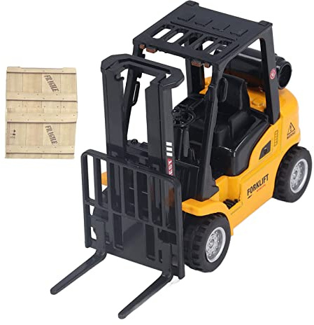 Mrisata Modèle de Construction de Véhicules Chariot élévateur d'Embrayage Jouet de Charge de Palette Interactif pour Garçons Filles Règle de Noël