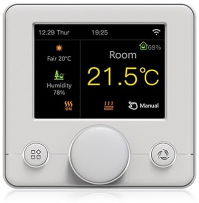 Termostato Smart, Smart Tuya Room Termostato Riscaldamento a pavimento Regolatore di temperatura digitale programmabile,per la casa(R7C.716 White)