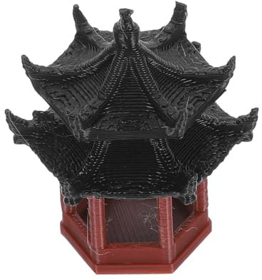 UPKOCH Mini Statua Padiglione in Cinese Piccolo Bonsai Decorazione Micro Paesaggio Per Acquario Balcone Cortile Bonsai e