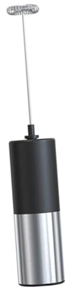 KICHOUSE Mousseur à Lait Électrique Portable Acier Inoxydable à Main Pratique pour et Accessoire de Cuisine pour Mélanger et Émulsionner