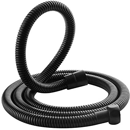 Flexibler schwarzer Brauseschlauch 1M - 304 Edelstahl Badezimmer Wasserrohr für Duschkopf - Hochdruckschlauch Zubehör ideal für moderne Badezimmer