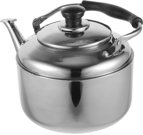 UKCOCO 3L Stainless Steel Stovetop Water Kettle Whistling Tea Kettle with Anti-Scald Handle for Gas Stove Electric Stove Campfire Boiling Water Boiler