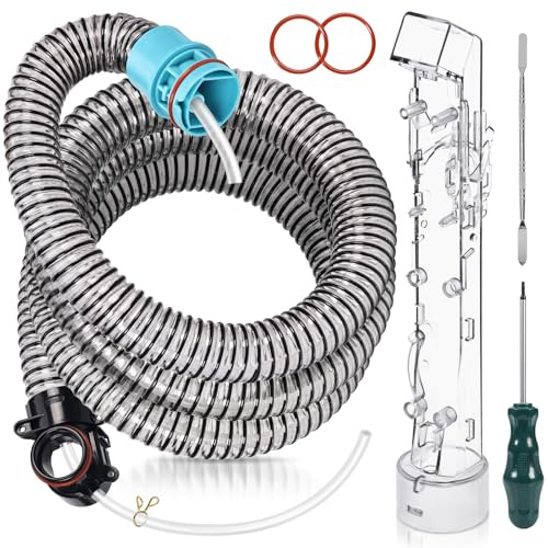 1.5M Flexible Extension Hose Kit Compatible with Shark StainStriker Cleaner | Fits Models PX200UKCP, PX200UKT, PX200UK, Replacement Handle Outer & Inner Tube Kit for Carpet Cleaner, Includes Repair Tools