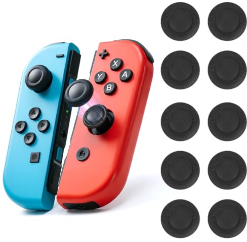 Tapas de Joystick, Caps Stick Analógicos, Thumb Grips Silicona Antideslizante, Protectores de Stick, Accesorios Gaming, Compatible con Switch Joy-con, Switch OLED, Switch Lite