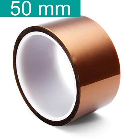 Youmile 5 Size 5mm 10mm 20mm 30mm 50mm 30m/100ft BGA High Temperature Film Heat Resistant Polyimide Kapton Tape Gold Resisting Sticky