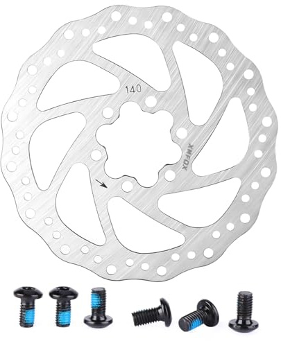 Bike Brake Disc Rotors, Mountain Bike Stainless Steel Brake Disc Bicycle Brake Pad Braking Part(140mm) Brakerotor Bicycles And Spare Parts Brakerotor Bicycles And Spare Parts