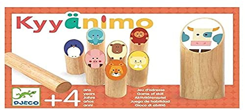 DJECO Wurfspiel KYYÄNIMO 9-teilig aus Holz