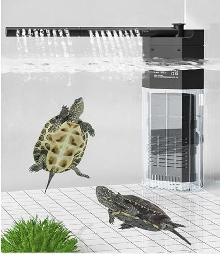 LONDAFISH Filtro a 3 stadi per Acquario Integrato Silenzioso e Multifunzione con Pompa dell'Acqua