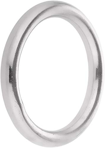 O-Ringe aus poliertem Metall, Durchmesser 40 mm, 50 mm, 60 mm, 70 mm, 80 mm, 100 mm, Edelstahl (10 x 100 mm)