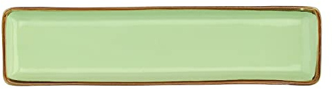 Thun Rose & Tulipani - Vassoio rettangolare 32x8 cm Tè Verde