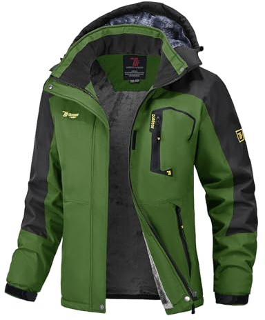 donhobo Damen Jacken Fleecejacke Winterjacke Wasserdicht Atmungsaktiv Verdickt Warm Winddicht Softshelljacke Outdoor Funktionsjacke mit Abnehmbare Kapuzen