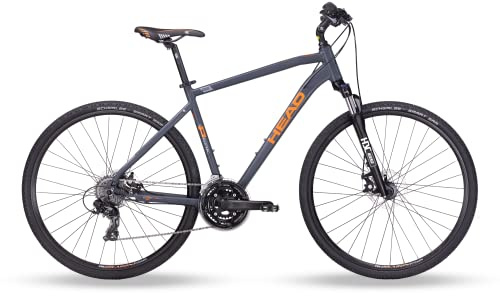 Head Herren I-Peak I Crossbike, Grau matt/orange