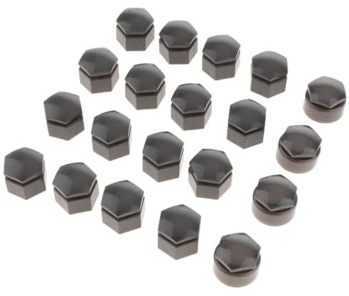 RAEGAN [Vehicle Parts] Grau 20 Stück 19 mm Kunststoff Auto Radmutter Schraubenabdeckung Felgen Bolzenkappe for Audi Q7 [Replacement]