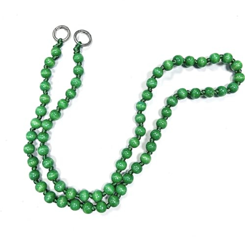 Hrlace Pärlor, mobiltelefonkedja, 120 cm, färgglada träpärlor, mobiltelefonsnodd, avtagbar telefonkedja, halsband, universell, anti-borttappad mobiltelefon, hängande chian fickkedja för kvinnor och