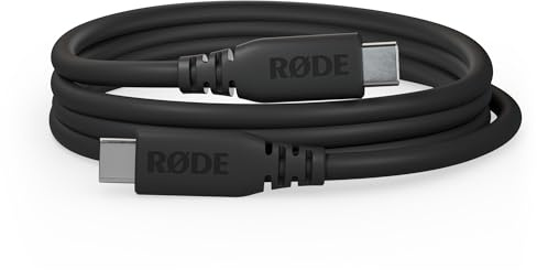 RØDE Cable SC27 USB-C a USB-C SuperSpeed para transferencia de datos rápida de hasta 5 Gbps y suministro de energía de 60W (2m, negro)