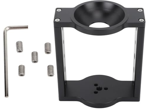 Riser De Bol De Tête De Trépied De 75mm, Support De Convertisseur Demi-Boule en Aluminium Plat à Adaptateur De Bol pour Trépied De Caméra Vidéo Rail De Tête Fluide