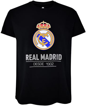 Real Madrid Algodón Camiseta Unisex Adulto (Pack de 1)