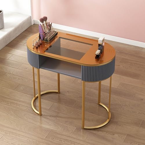 Nagelschreibtisch Workstation - Professioneller Maniküretisch mit Schubladen und 3 Ebenen Aufbewahrungsschrank für Salon und Spa, moderne Holz-Schönheitsausrüstung für den Heimgebrauch