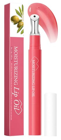 Lip Oil, Nourishing Lips Care, Long-Lasting Hydration, Lightweight Gloss Stick, Natural Shine Plumper, Softening Formula, Compact and Travel Friendly, Ideal for Women, 12,6 x 1,2 cm