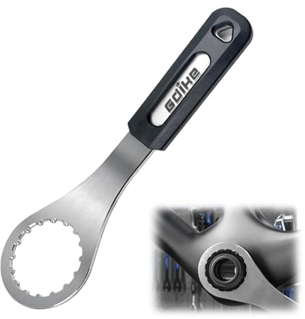 HAFRILY Centerlock Werkzeug Edelstahl Centerlock Schlüssel Tretlagerschlüssel Centerlock Werkzeug Bremsscheibe für Shimano BB51,52,BB70,BB71,72,Gineyea BB51,BB91,BB92L,GXP-Serie, IXF-Serie
