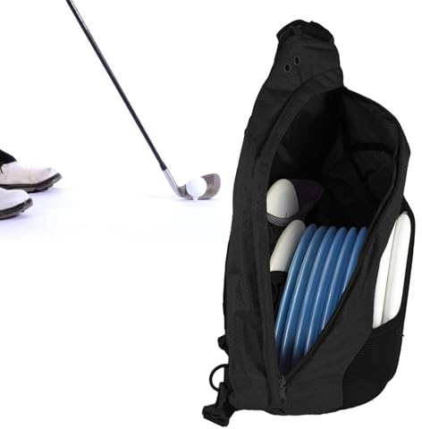 Kleine Disc-Golftasche, große Golftasche, verstellbarer Gurt, Aufbewahrung mit mehreren Fächern, leichter Rucksack, ideal für Sport, Unterhaltung, Camping, Fitness, Tennis, Softball, Rucksackreisen